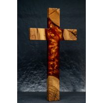 Kereszt olíva fával 30 cm 